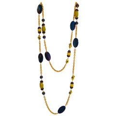 Francoise Montague Vintage Handgefertigte Glas-Halskette aus der Limited Series
