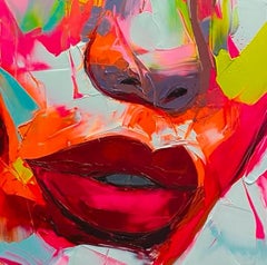 Bergen - 21e siècle, contemporain, figuratif, peinture à l'huile, portrait, pop art