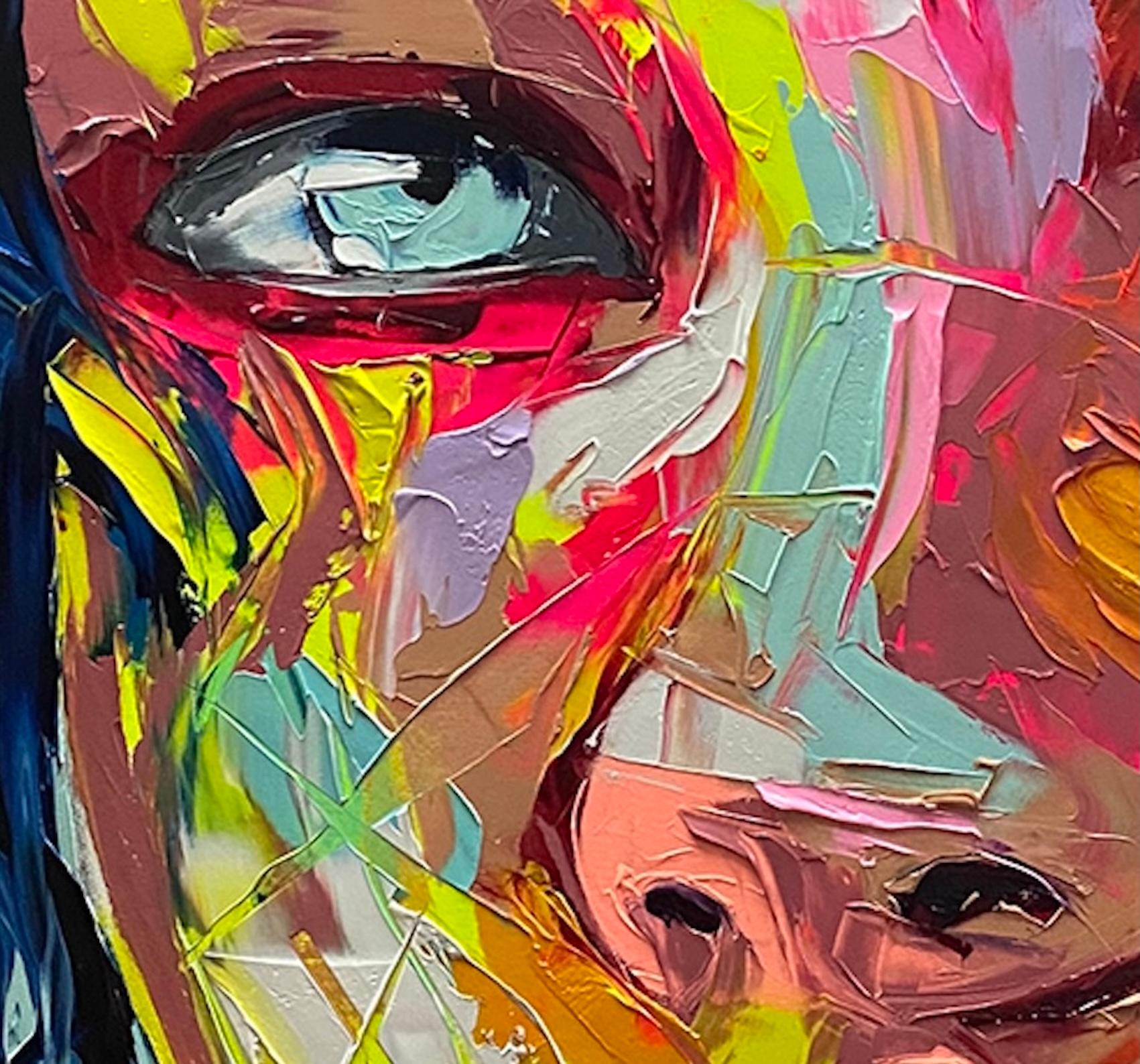 Brianka - 21. Jahrhundert, Zeitgenössisch, Figurativ, Ölgemälde, Porträt, Pop – Painting von Françoise Nielly