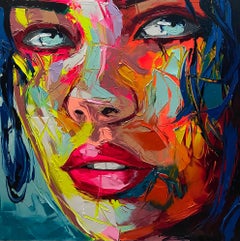 Françoise Nielly - Brianka - Siglo XXI, Contemporáneo, Figurativo, Pintura al óleo, Retrato, Pop Brianka - Siglo XXI, Contemporáneo, Figurativo, Pintura al óleo, Retrato, Pop