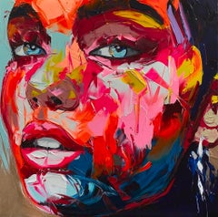 Et Alors ! - 21e siècle, contemporain, figuratif, peinture à l'huile, portrait, pop