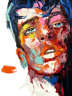 Jerome - 21e siècle, contemporain, figuratif, peinture à l'huile, portrait, pop art