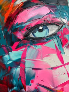 Luz - 21. Jahrhundert, Zeitgenössisch, Figurativ, Ölgemälde, Porträt, Pop