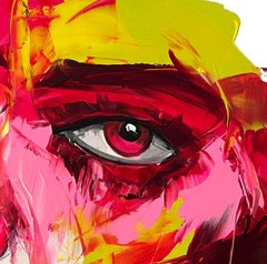 Regina - 21e siècle, contemporain, figuratif, peinture à l'huile, portrait, pop art