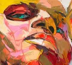 Untitled 513 - 21st Cent, Contemporary, Figurative, Oil Painting, Portrait, Pop