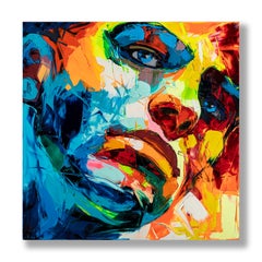 Senza titolo 730 - 21° secolo, Contemporaneo, Figurativo, Pittura ad olio, Ritratto, Pop