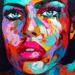 Valentina - 21st Century, Contemporary, Figurative, Oil Painting, Portrait, Pop