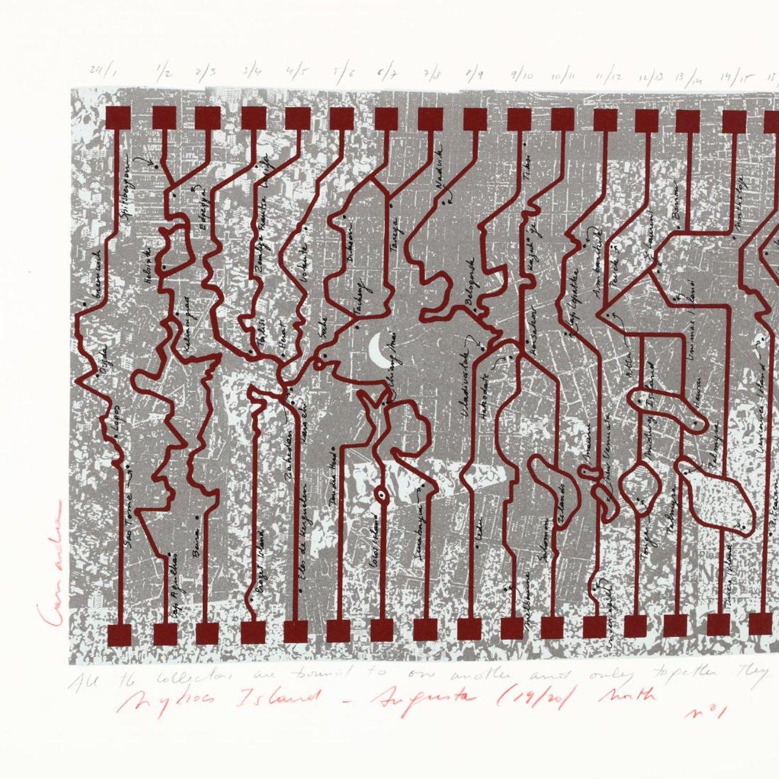Konzeptuelle Kunstskulptur aus geschweißtem Eisen mit MIxed Media, Zeichnung menschlicher Rechte (Konzeptionell), Sculpture, von Francoise Schein
