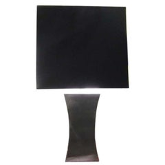 Vintage Francoise See Large Brushed Steel Lamp