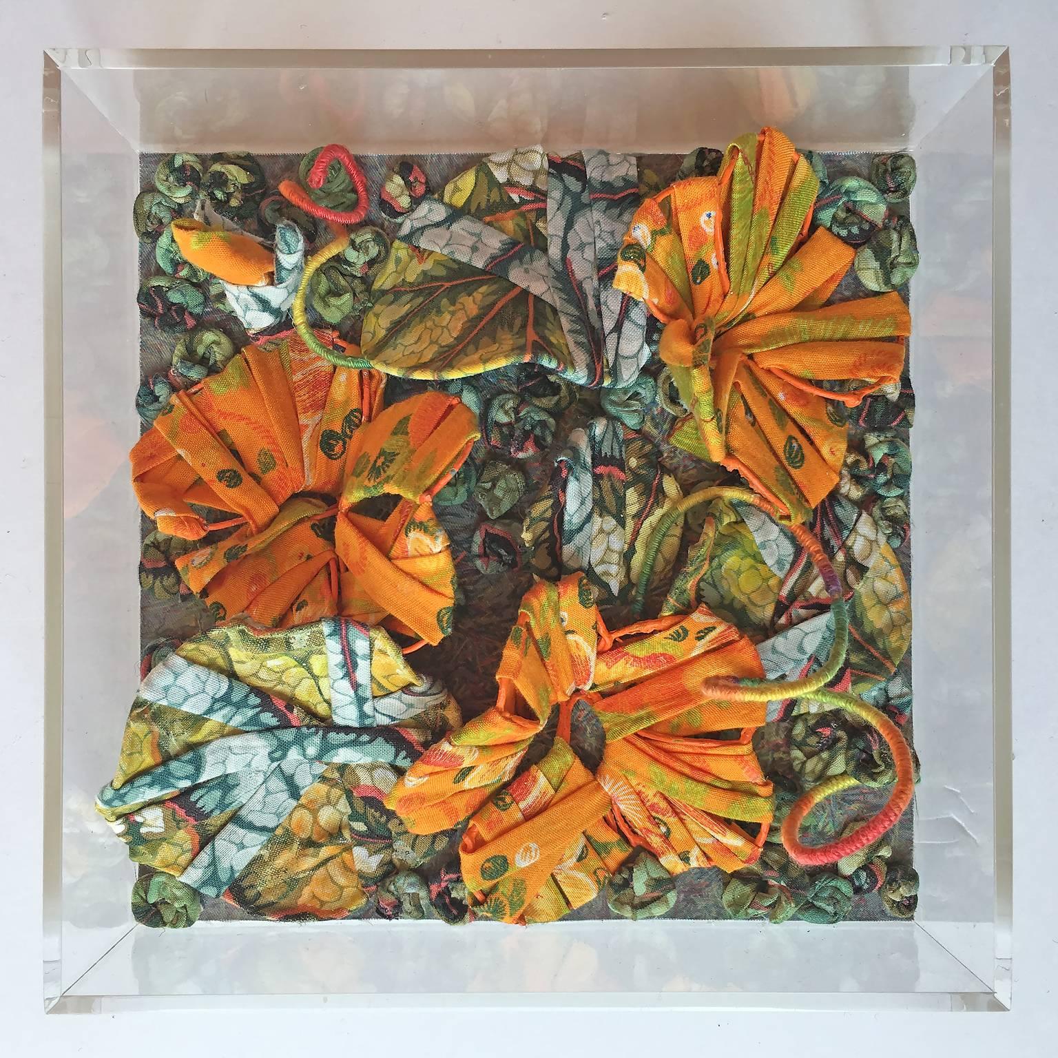 Capucine - Abstract Sculpture Marrón de Françoise Tellier Loumagne