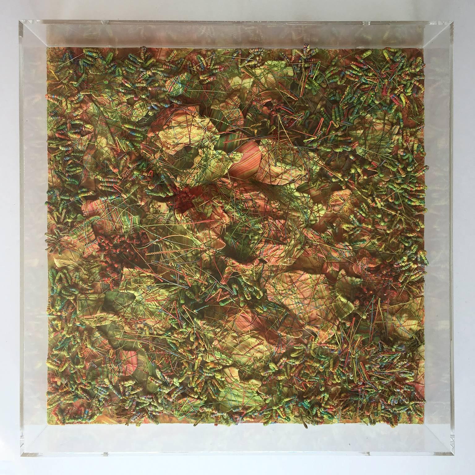 Herbage - Contemporary Mixed Media Art by Françoise Tellier Loumagne