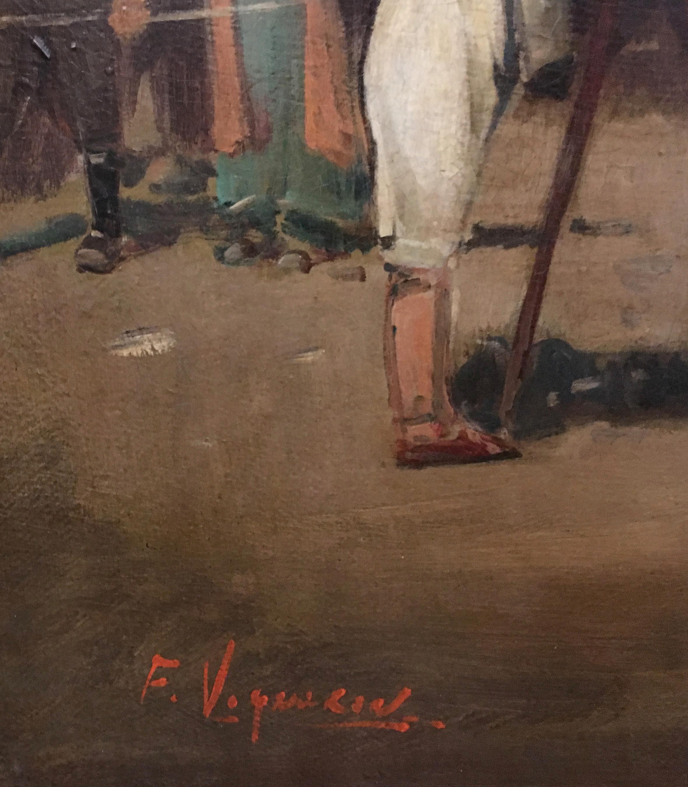 ARABIAN SCENE - French School - Italian Oil on Canvas Painting 3