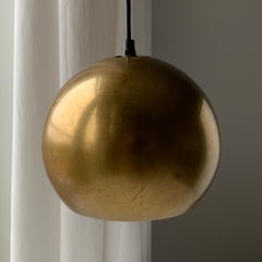 Frandsen Ball Scandinavian Modern Brass Pendant