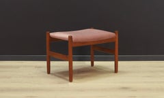 Frandsen Pink Velour Footrest 1970 Vintage