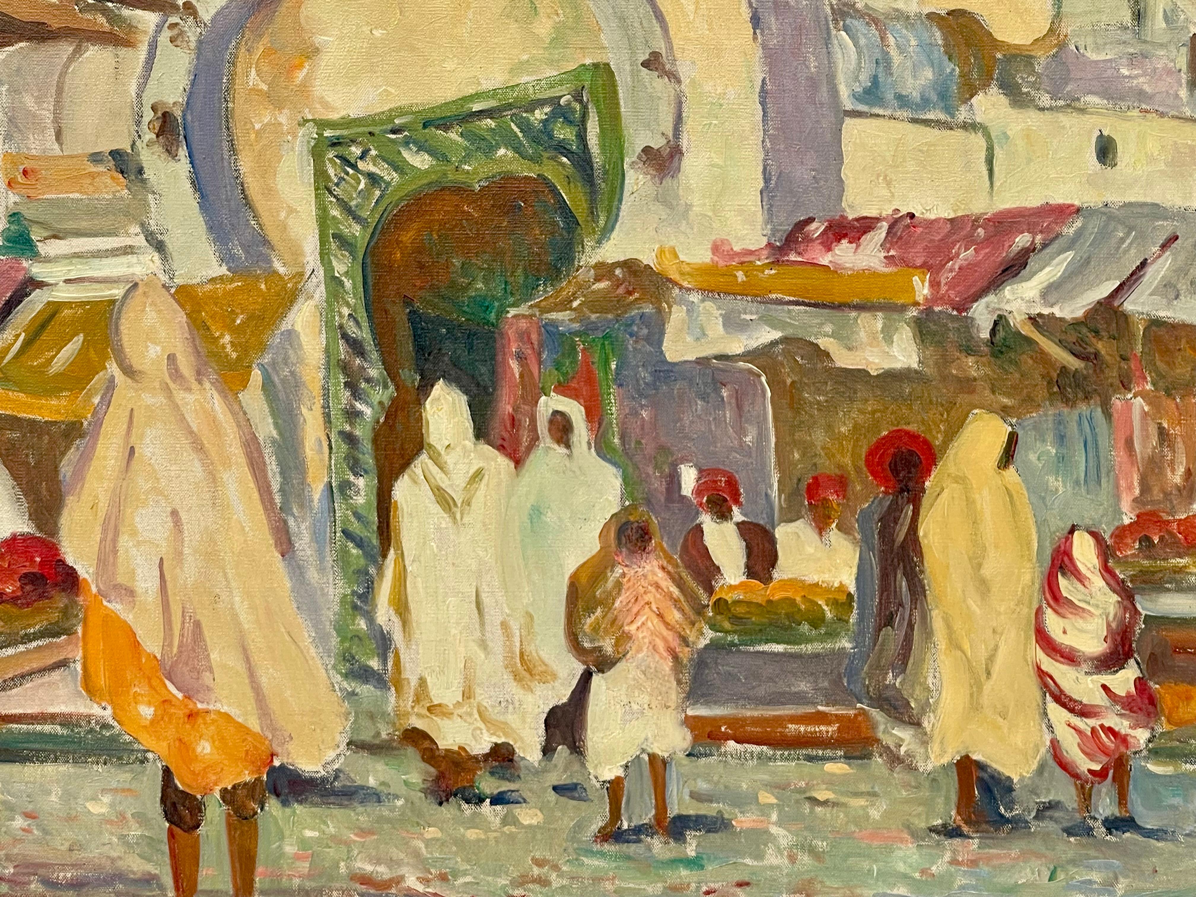 Frank A. Brown - Marché devant l'ancienne médina de Kairouan en vente 6