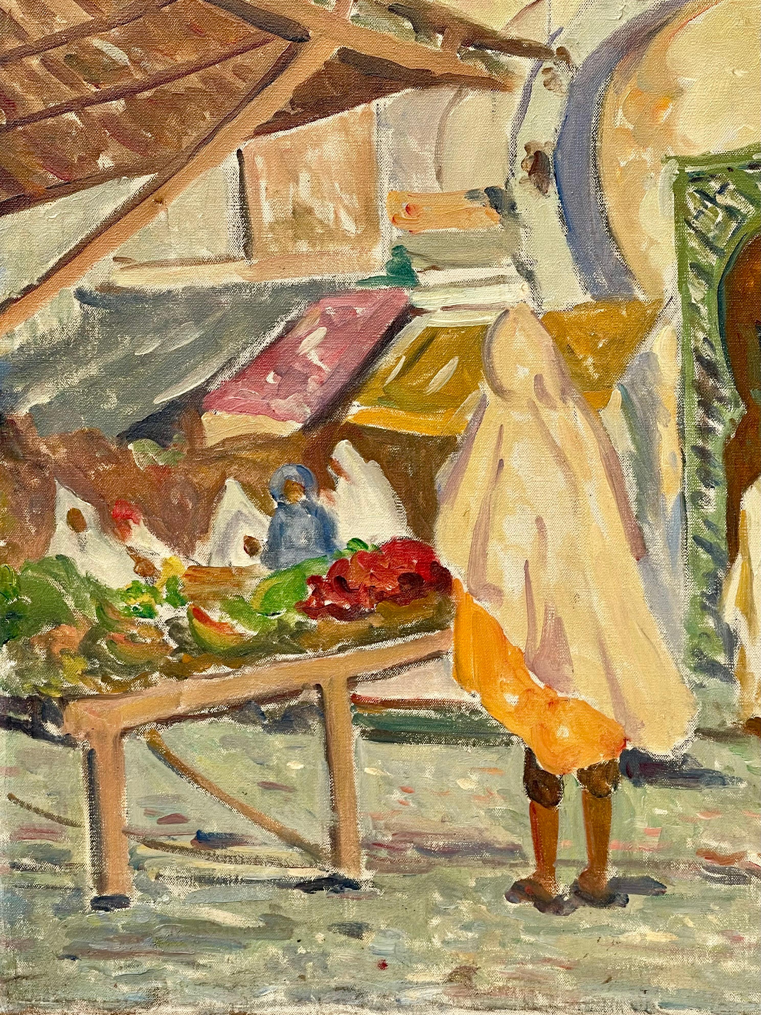 Inconnu Frank A. Brown - Marché devant l'ancienne médina de Kairouan en vente