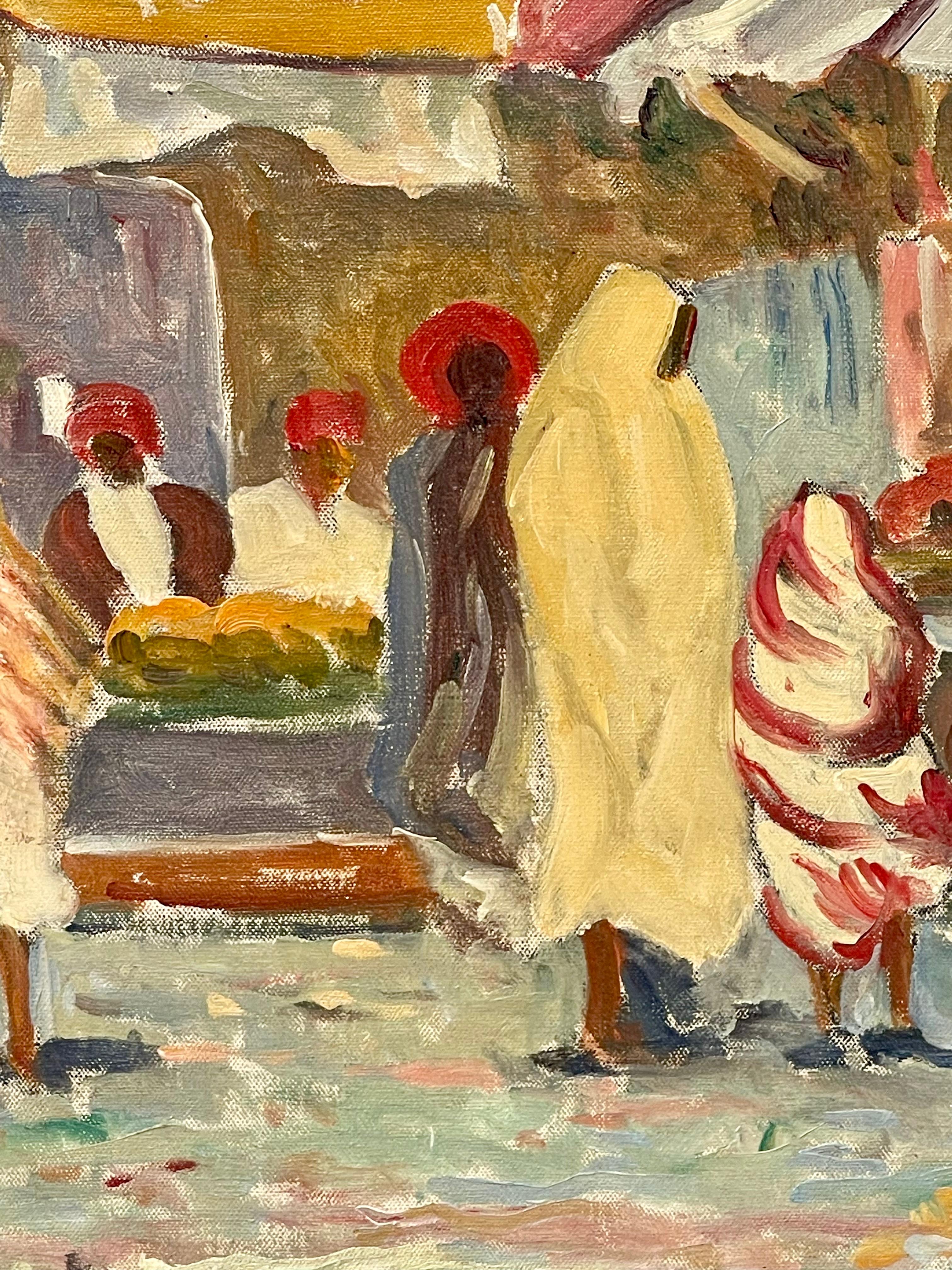 Frank A. Brown - Marché devant l'ancienne médina de Kairouan en vente 2