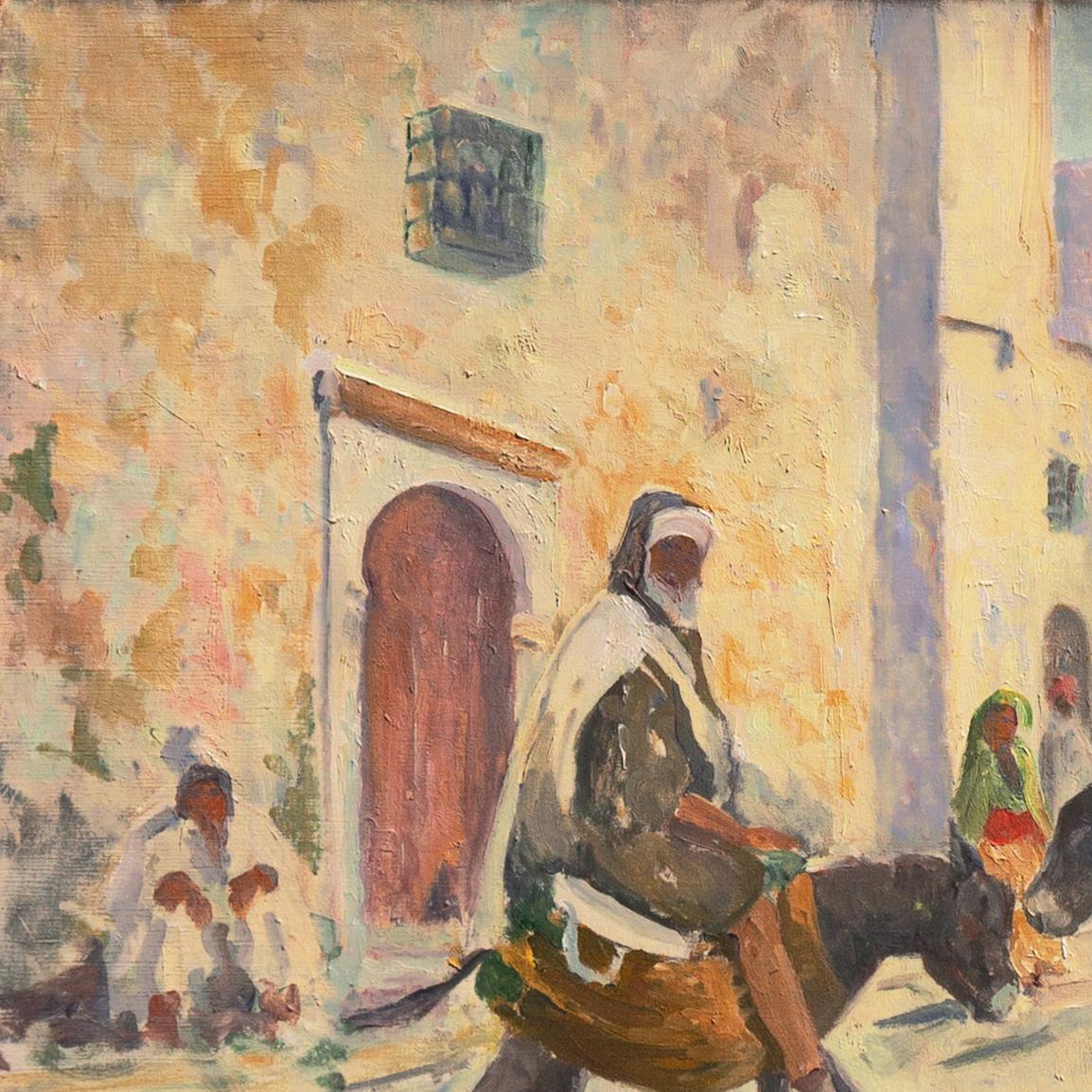 'Algerian Street', American Orientalist, Académie Julian, Paris Salon, NAD, PAFA For Sale 2