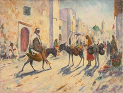 Algerische Straße", Amerikanischer Orientalist, Académie Julian, Pariser Salon, NAD, PAFA