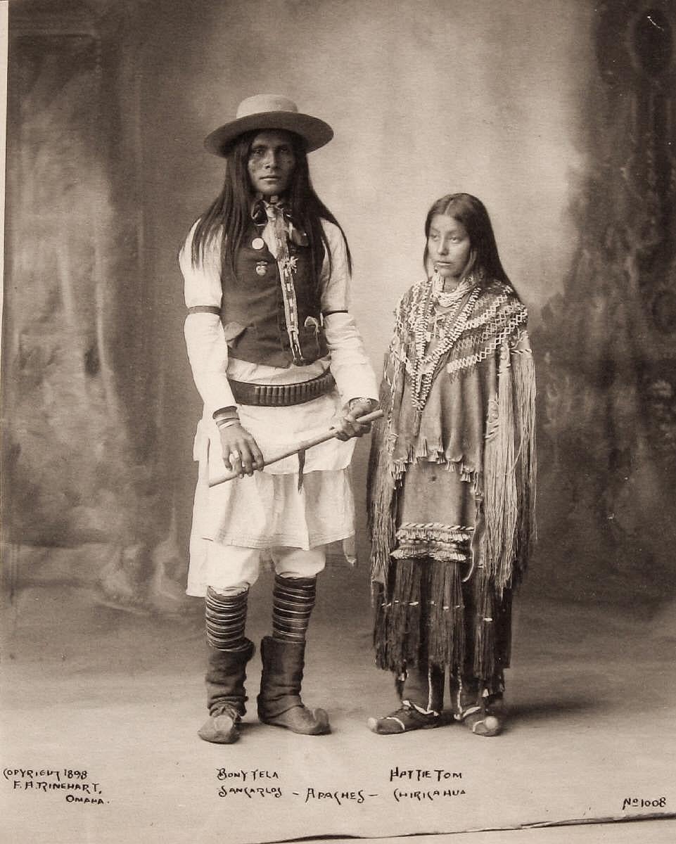 Apaches - Bony Yela, San Carlos, Hattie Tom, Chiricahua, 1898 - Photograph by Frank Albert Rinehart