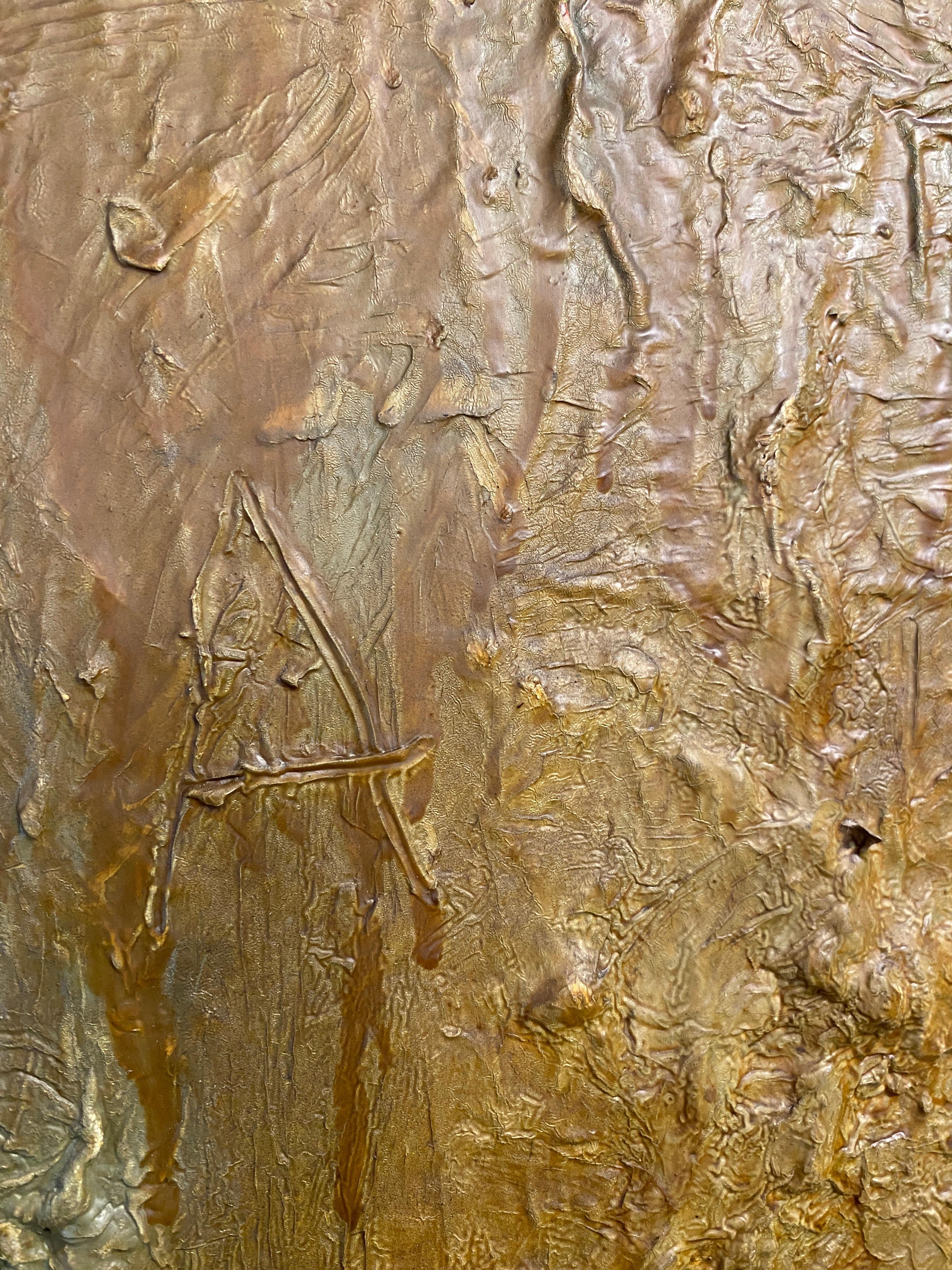 Americano Frank Arnold Olio su tela Pittura figurativa astratta intitolata 