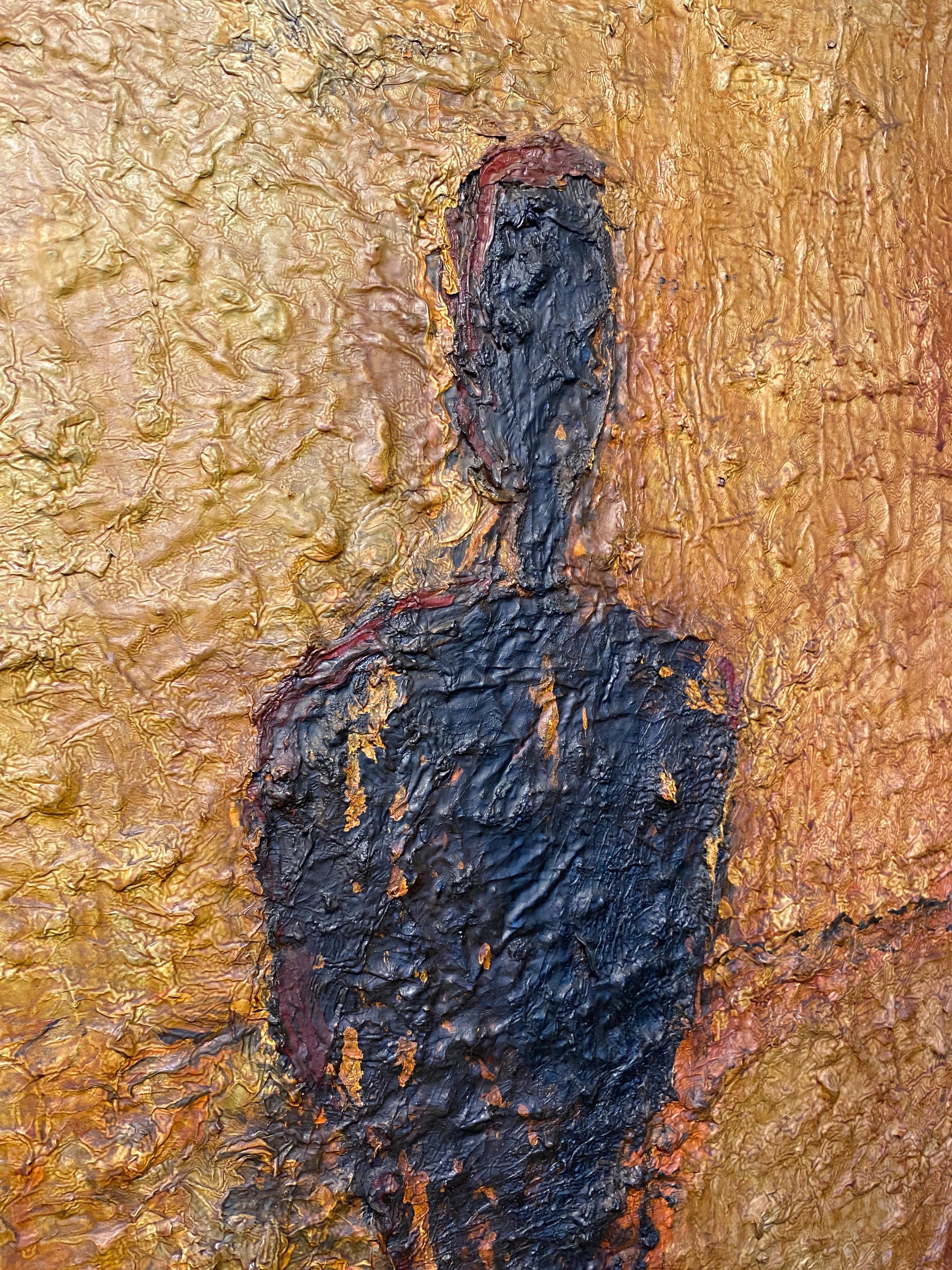 XX secolo Frank Arnold Olio su tela Pittura figurativa astratta intitolata 