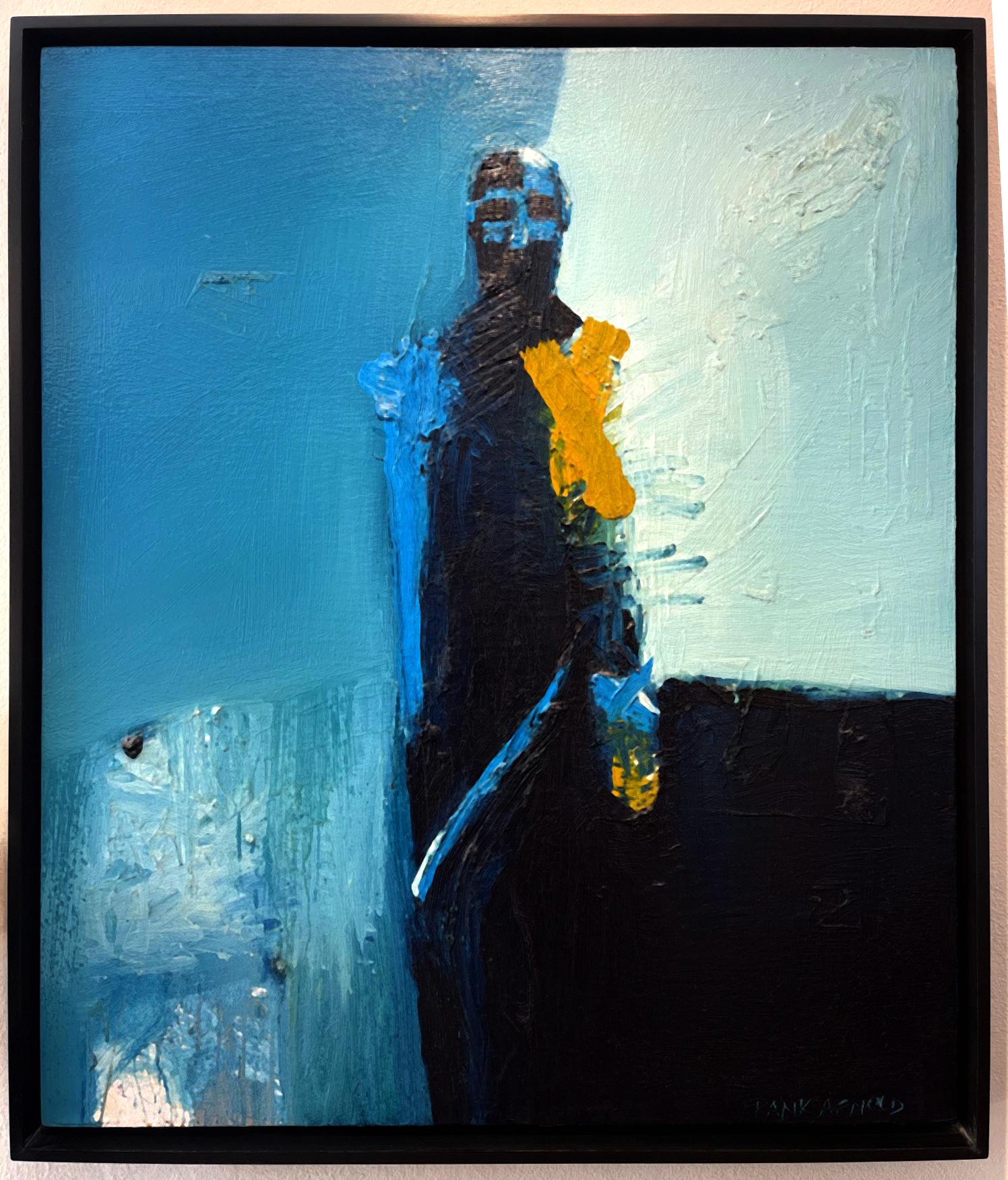 Huile sur toile Cabo Azul 3 de l'artiste abstrait-figuratif Frank Arnold en vente 1