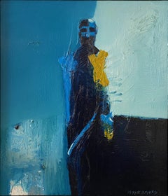 Oil on Canvas “Cabo Azul 3” by abstract-figurative artist, Frank Arnold