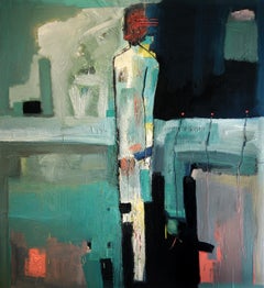 Oil on Canvas “Cabo Man” by abstract-figurative artist, Frank Arnold