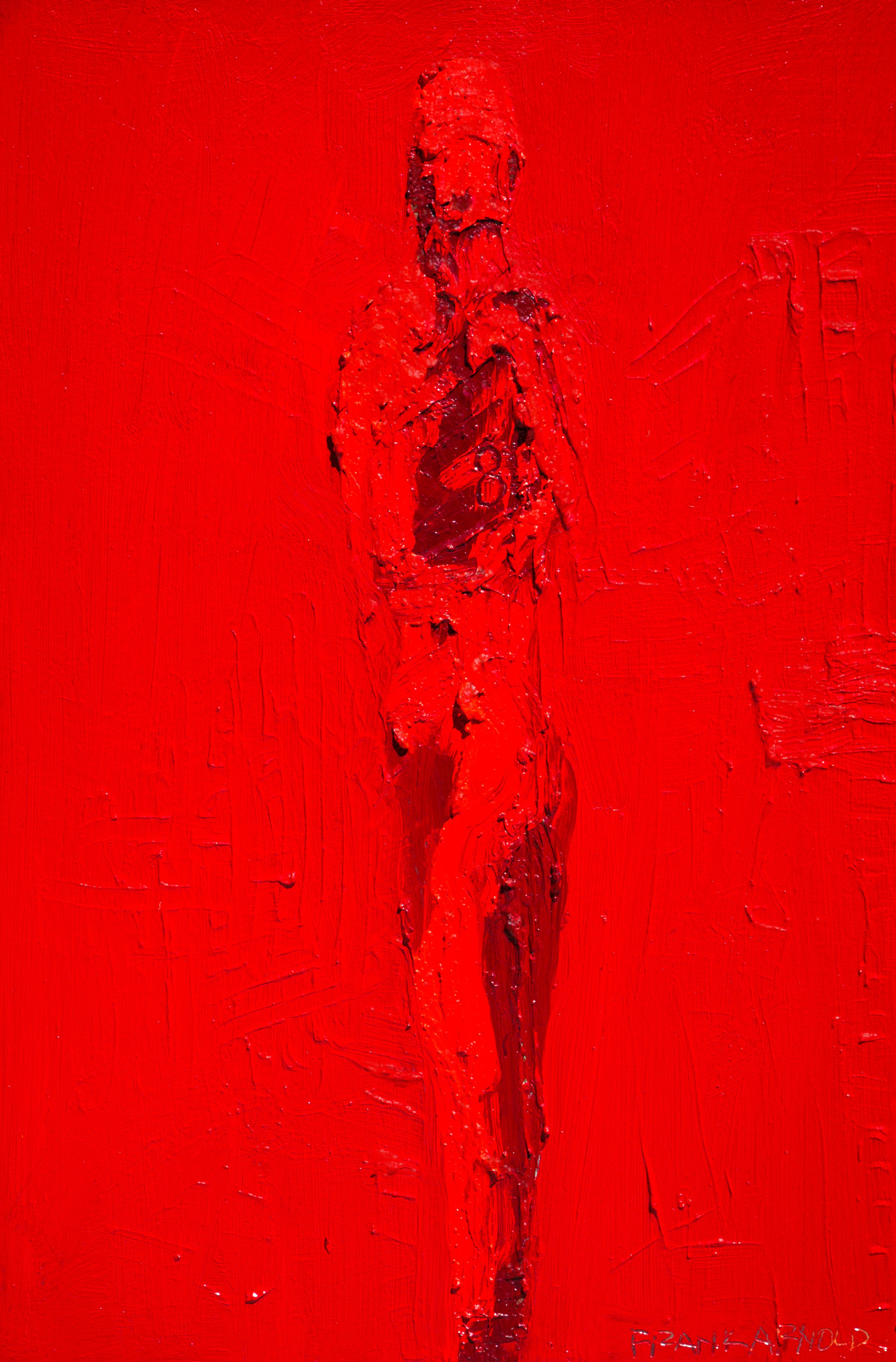 Figurative Painting di Frank Arnold - Rosso 3