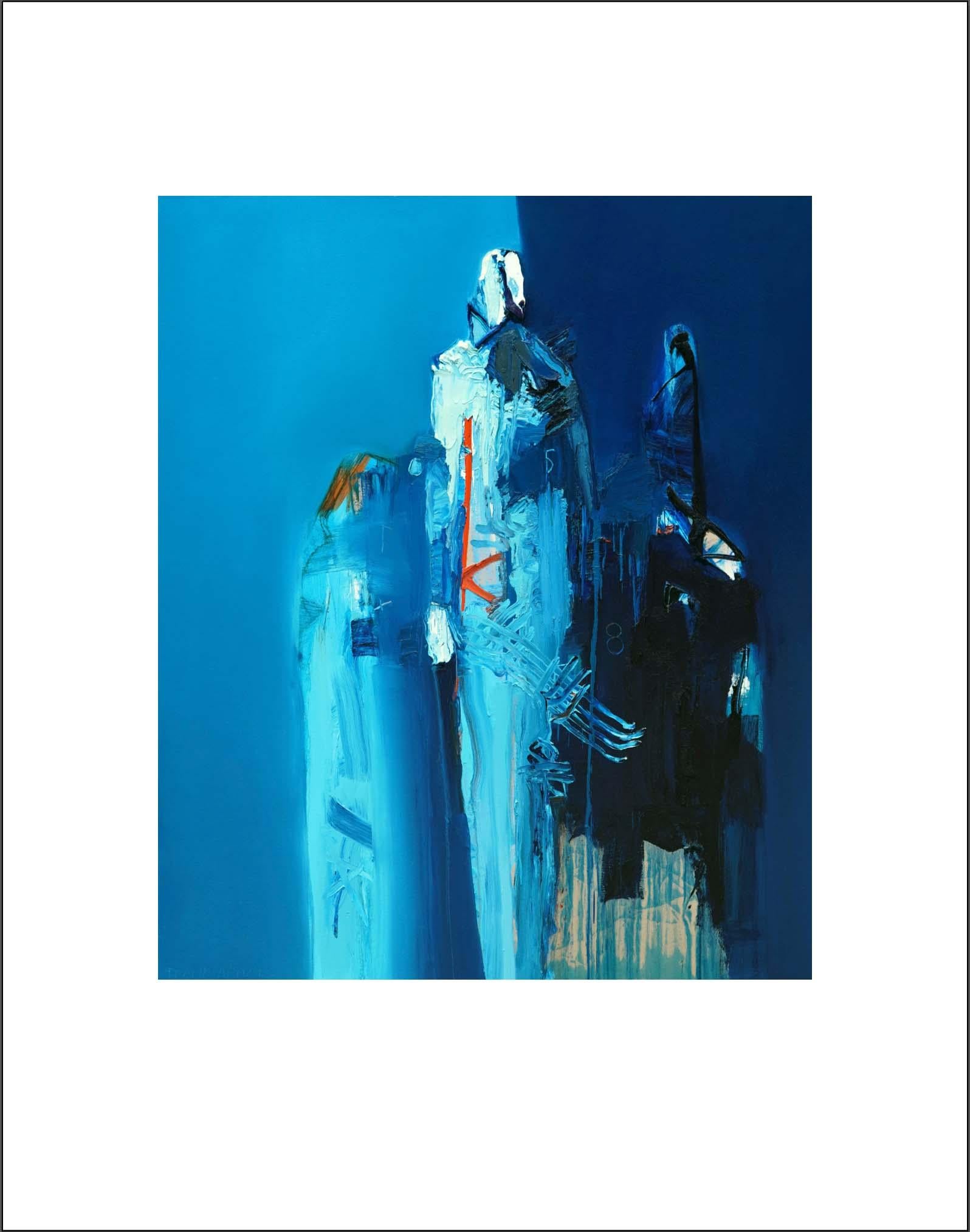 Frank Arnold is thought by many to be one of the foremost abstract figurative painters and sculptors of our time. He is a living master whose work is considered to be both personal and universal. He divides his time between working studios in