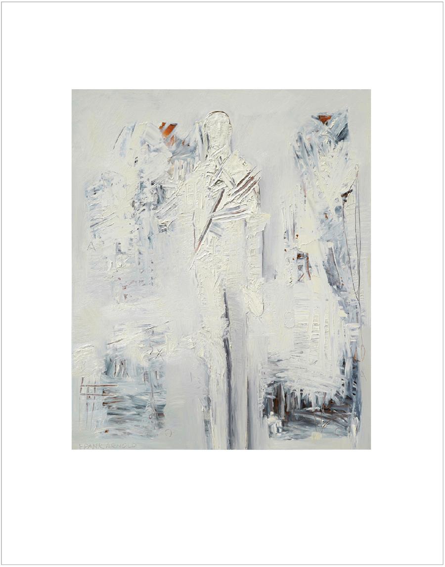 Signed Print of “Dream 5” - Gray Figurative Print by Frank Arnold