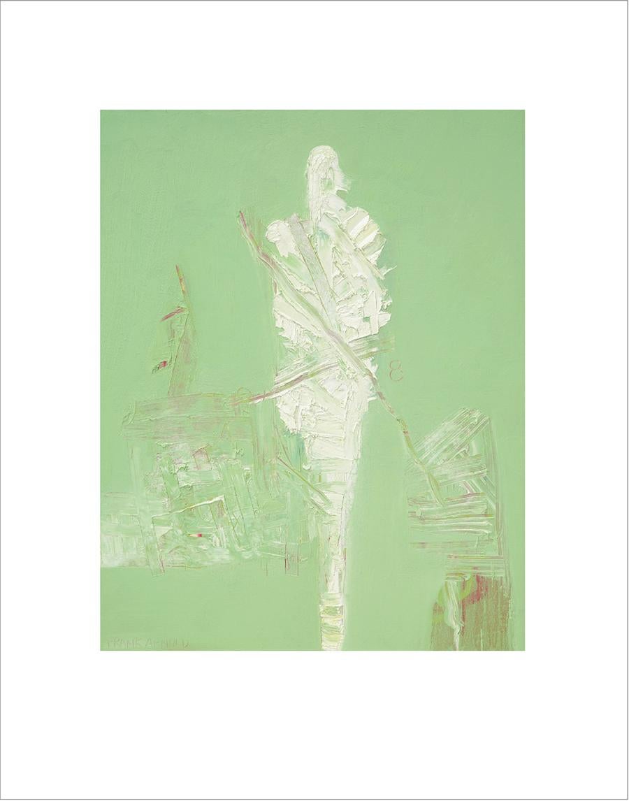 Signed Print of “Renew”  - Green Figurative Print by Frank Arnold