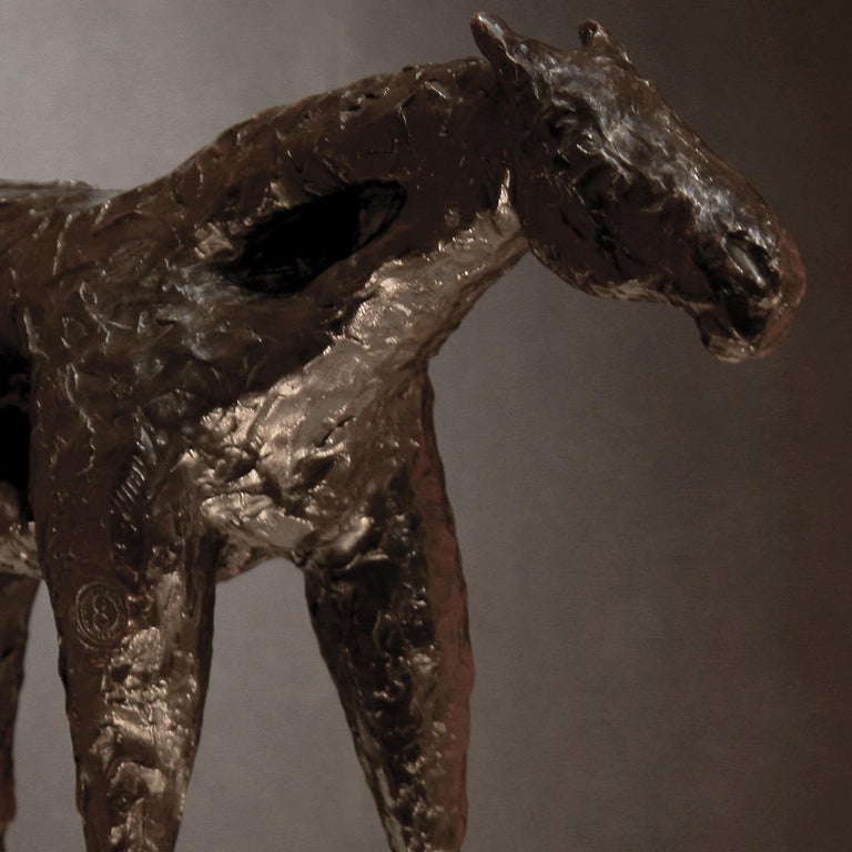 Caballo Arroyo (Bronze horse sculpture by Frank Arnold) For Sale 2