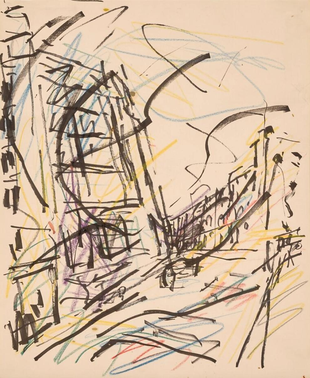 What is Frank Auerbach style?