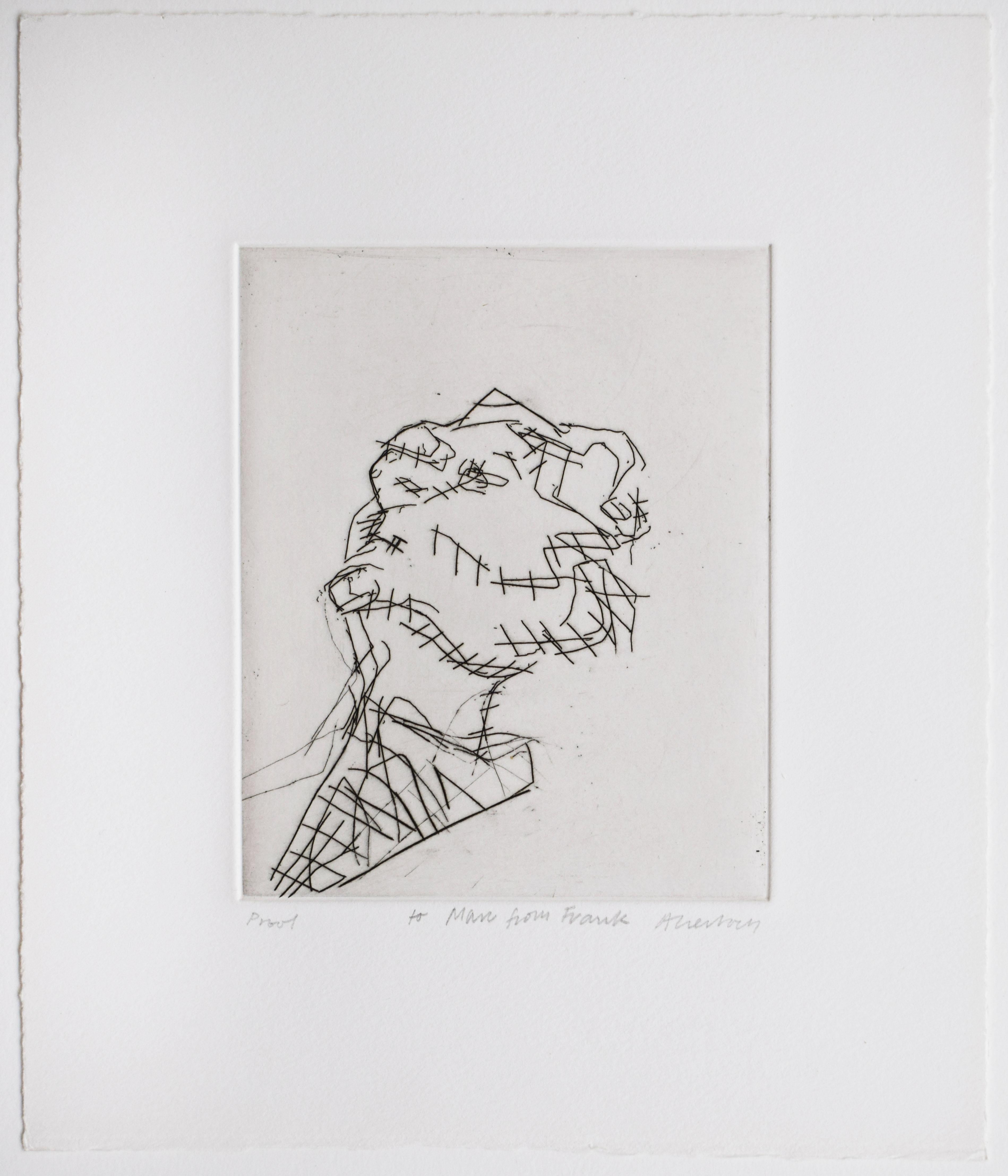 Cabeza reclinada de Julia - Retrato Arte Británico Julia - Print de Frank Auerbach