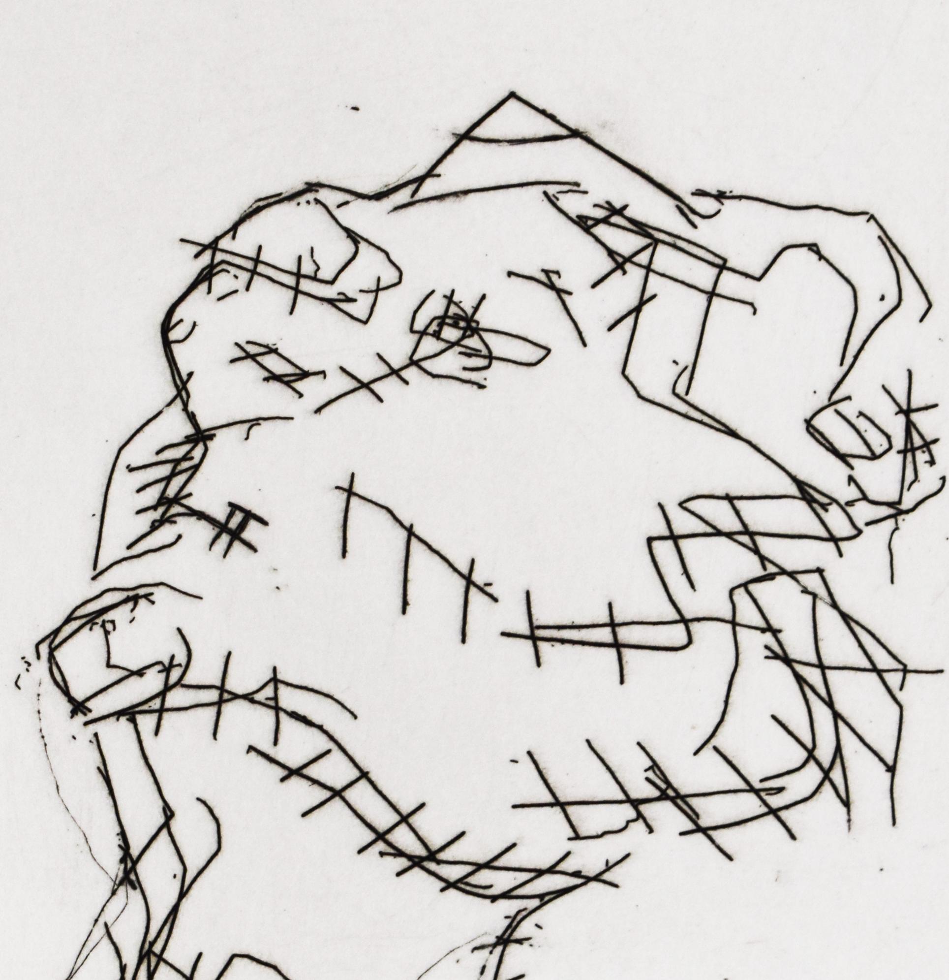 Este aguafuerte original está firmado a lápiz por el artista 