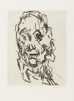 Ruth -- Print, Etching, Portrait, Contemporary Art by Frank Auerbach