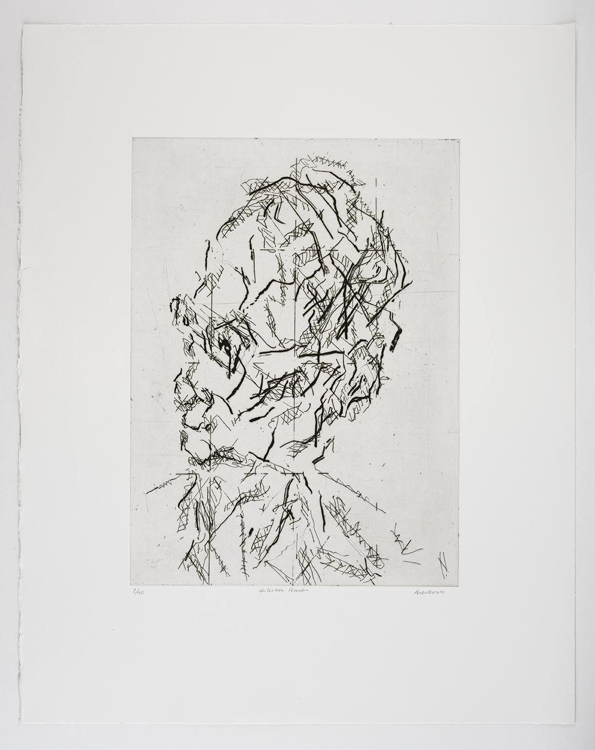 William Feaver: A limited edition print by Frank Auerbach For Sale 1
