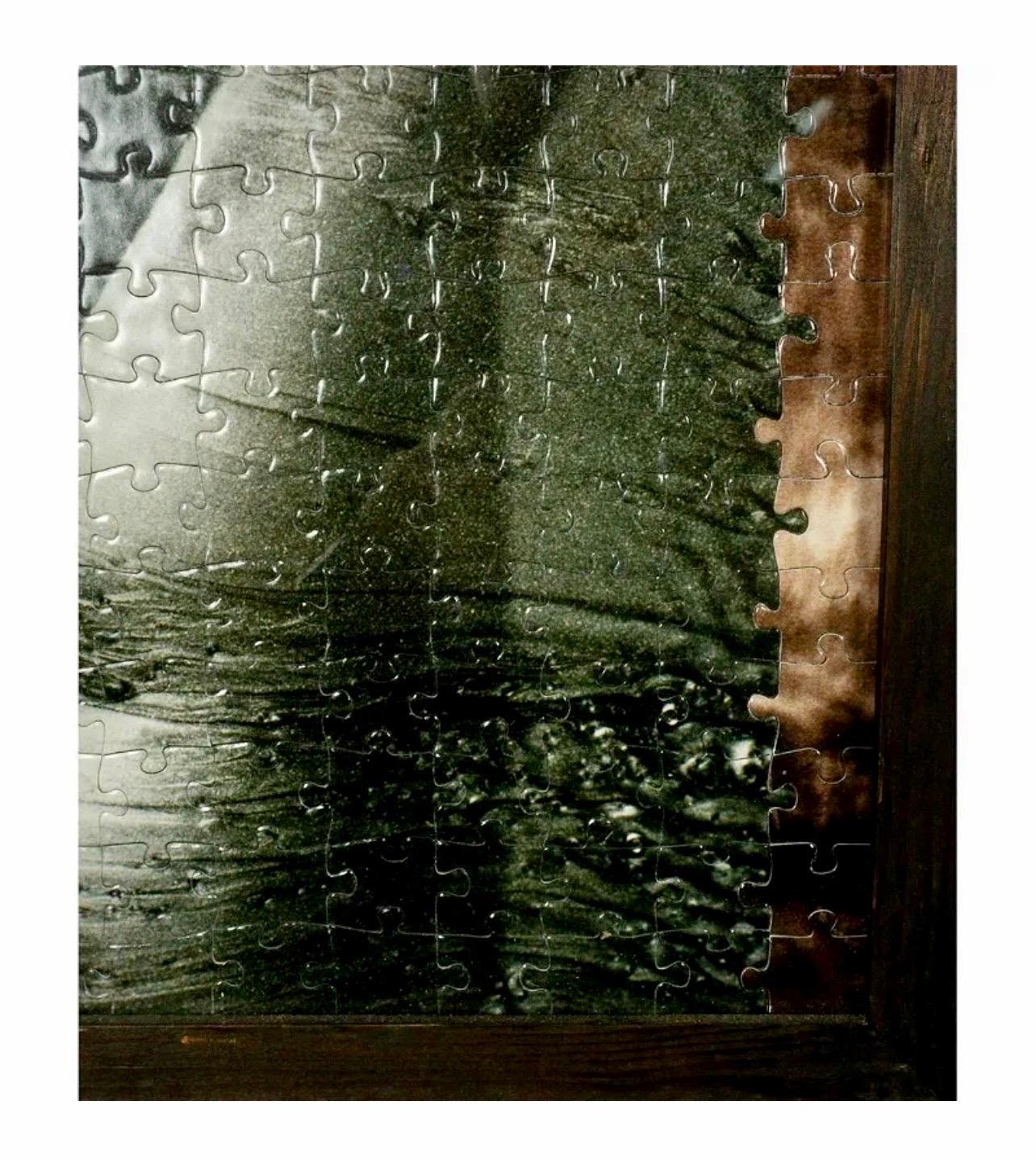 Puzzle a tecnica mista tedesco Pittura astratta contemporanea Frank Aumueller in vendita 2