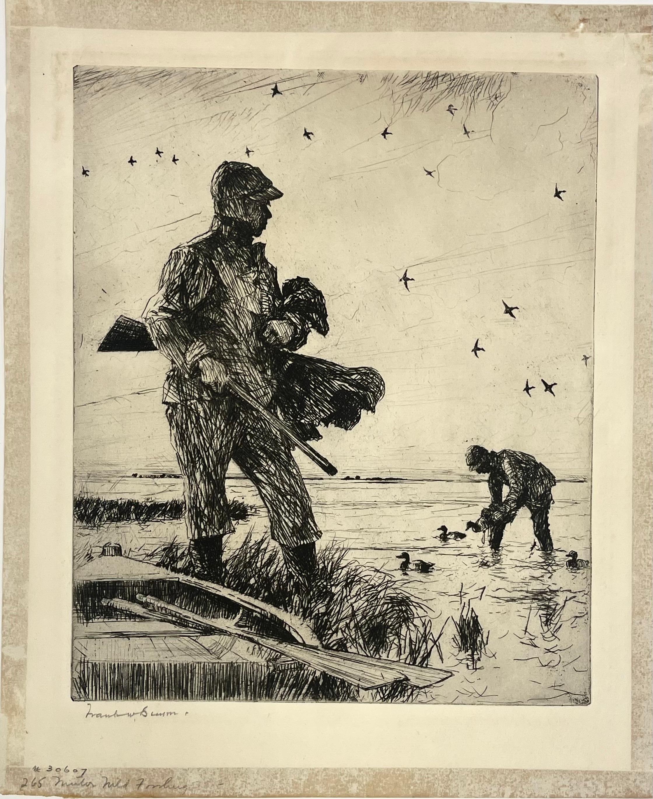 WINTER-WILDFANG – Print von Frank Benson