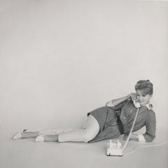 Vintage Connie Stevens on the Telephone Fine Art Print