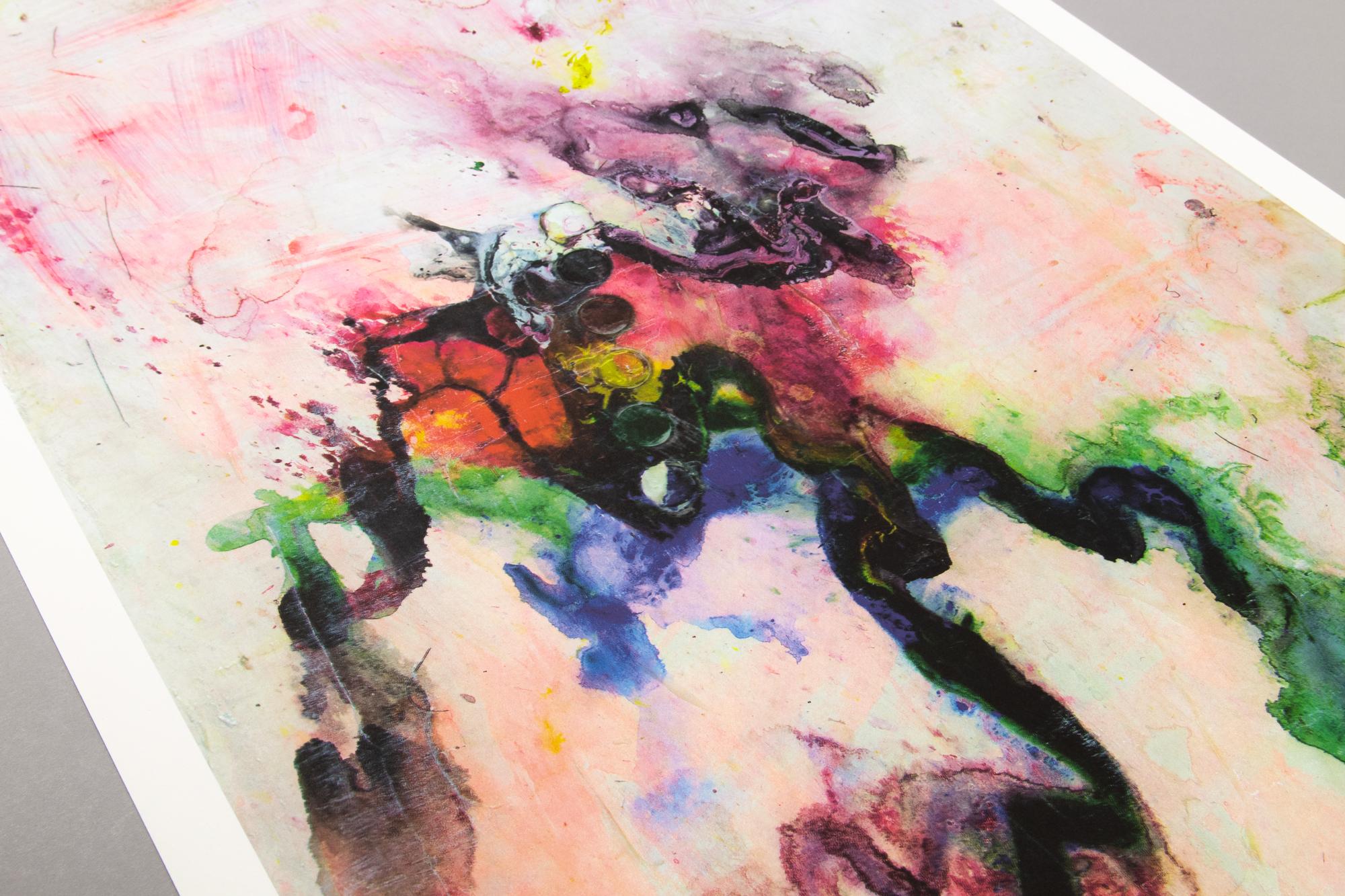 Frank Bowling, Benjamin Run - Arte contemporanea, Arte astratta, Stampa firmata 1