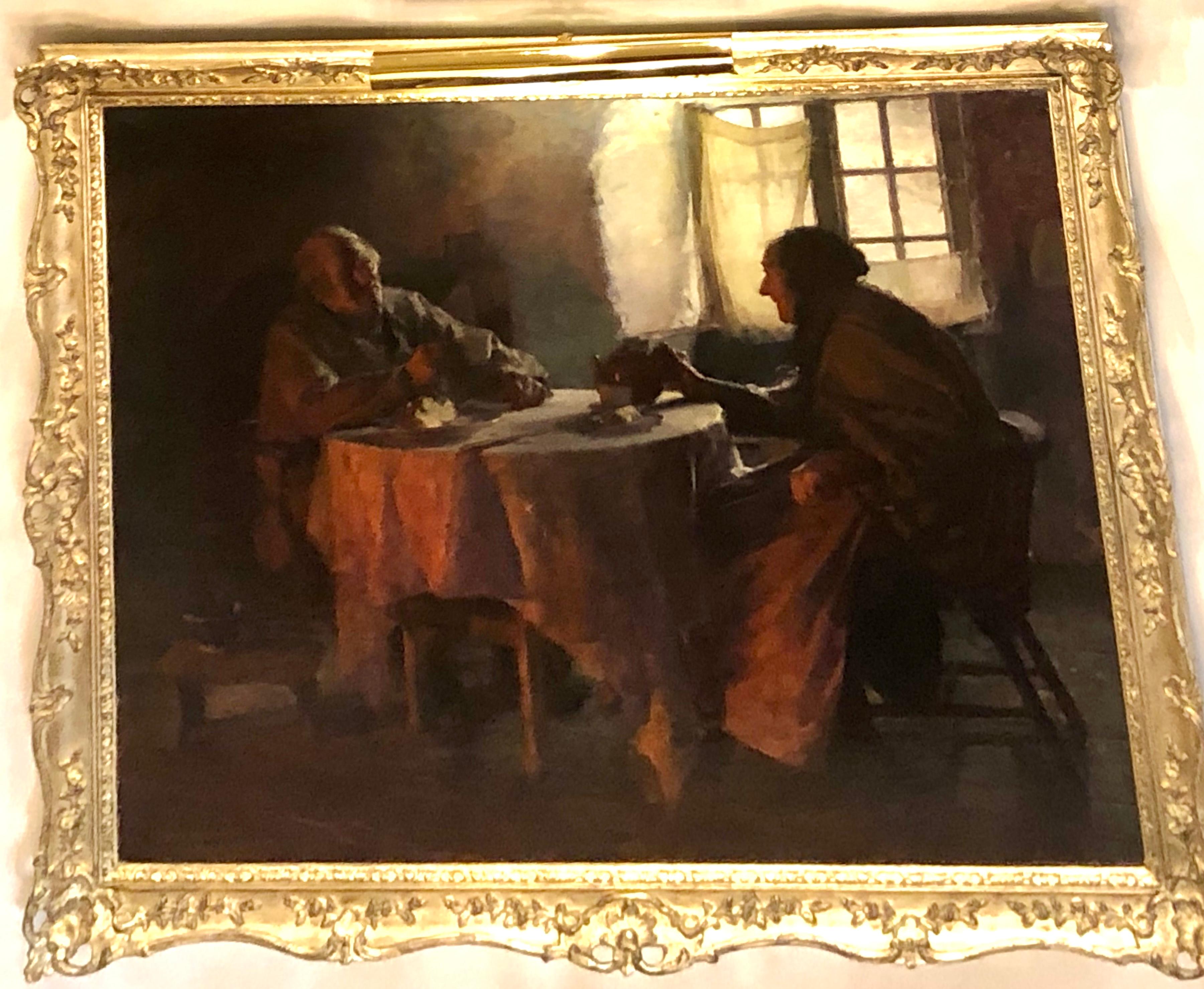 Teezeit (Viktorianisch), Painting, von Frank Bramley