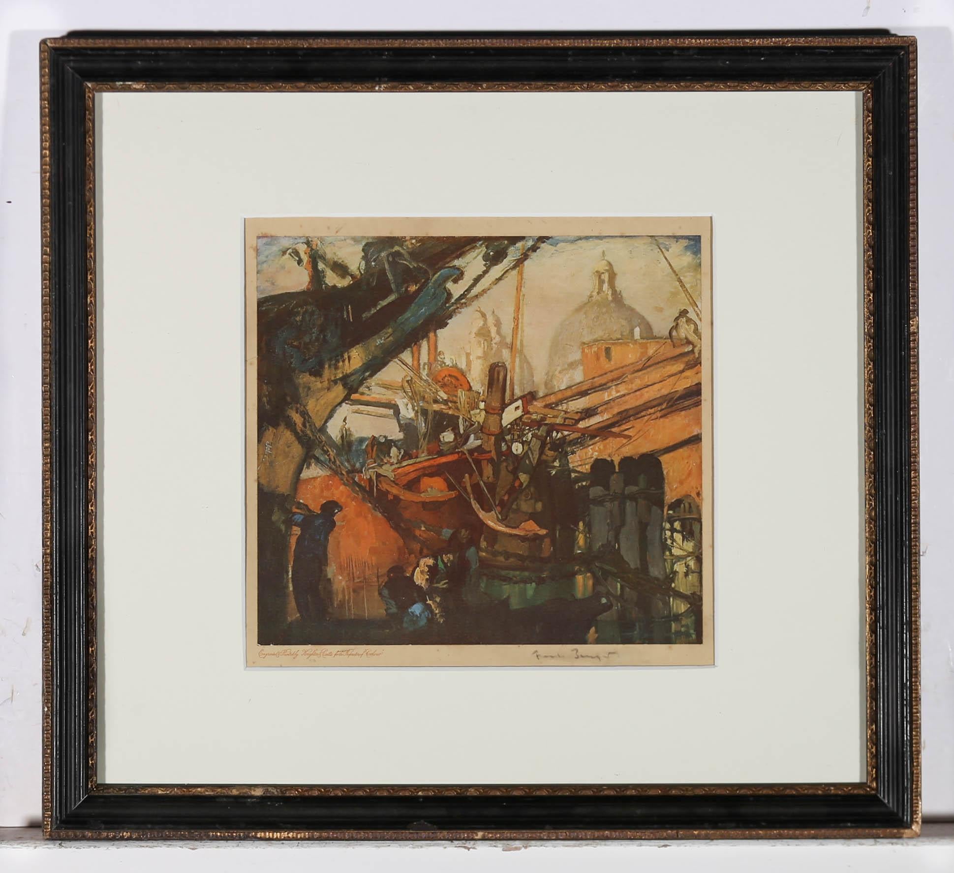 Frank Brangwyn RA (1867-1956) - Signed Lithograph, Santa Maria della Salute 1