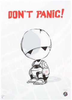Don't Panic (Graffiti, Urban Art, Street Art, Robot, Relax, Fun)