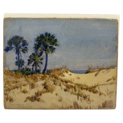 Frank C. Mathewson (American, 1862–1941) Dune Palmettos, Isle of Palms, 1920