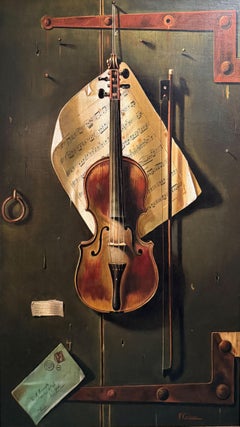 "Le but de son maître" Frank Califano, Trompe l'oeil, Photorealism, Italian Artist