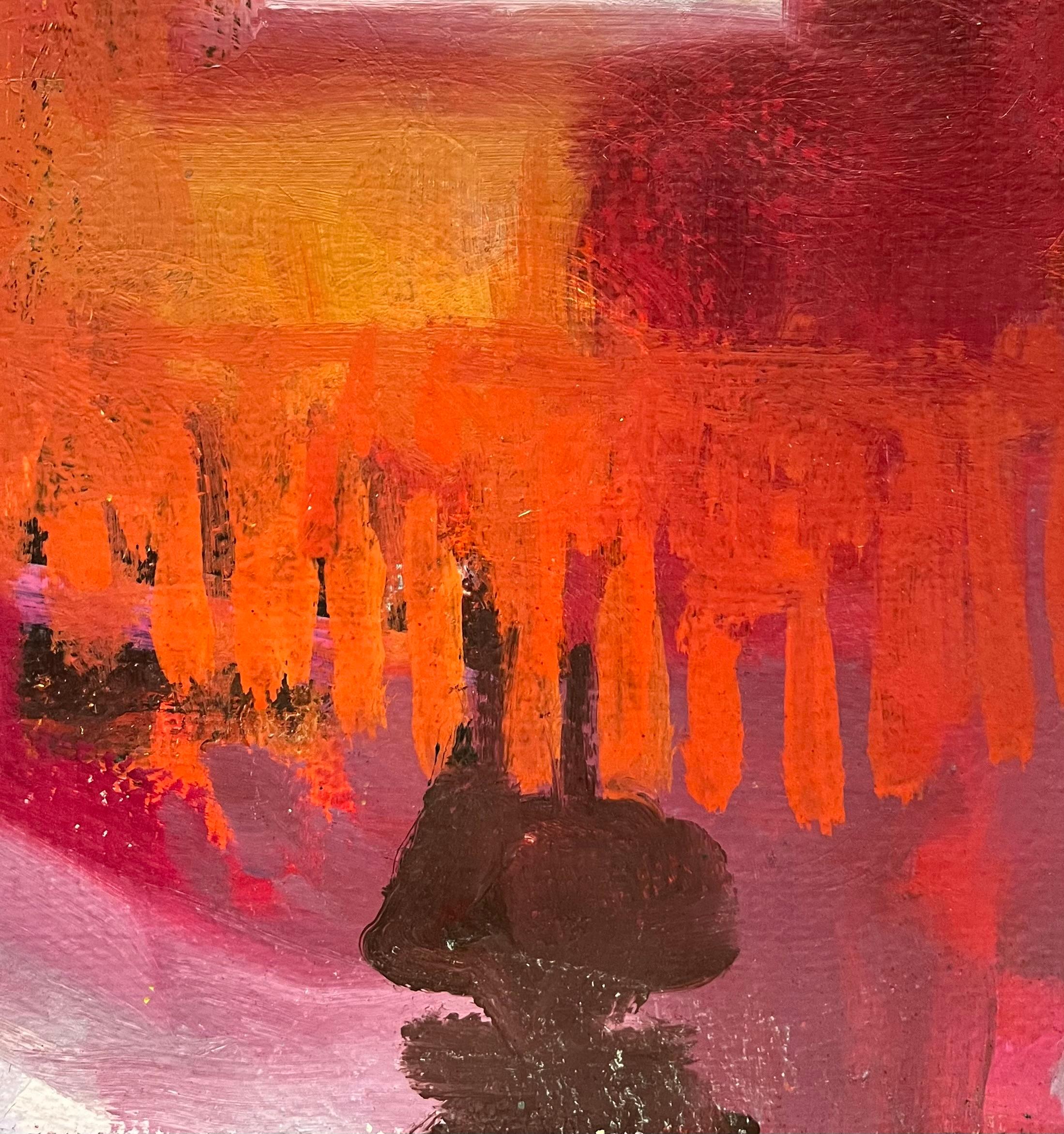 Bodegón rosa de Frank Chabry - Óleo sobre lienzo 54x65 cm en venta 6