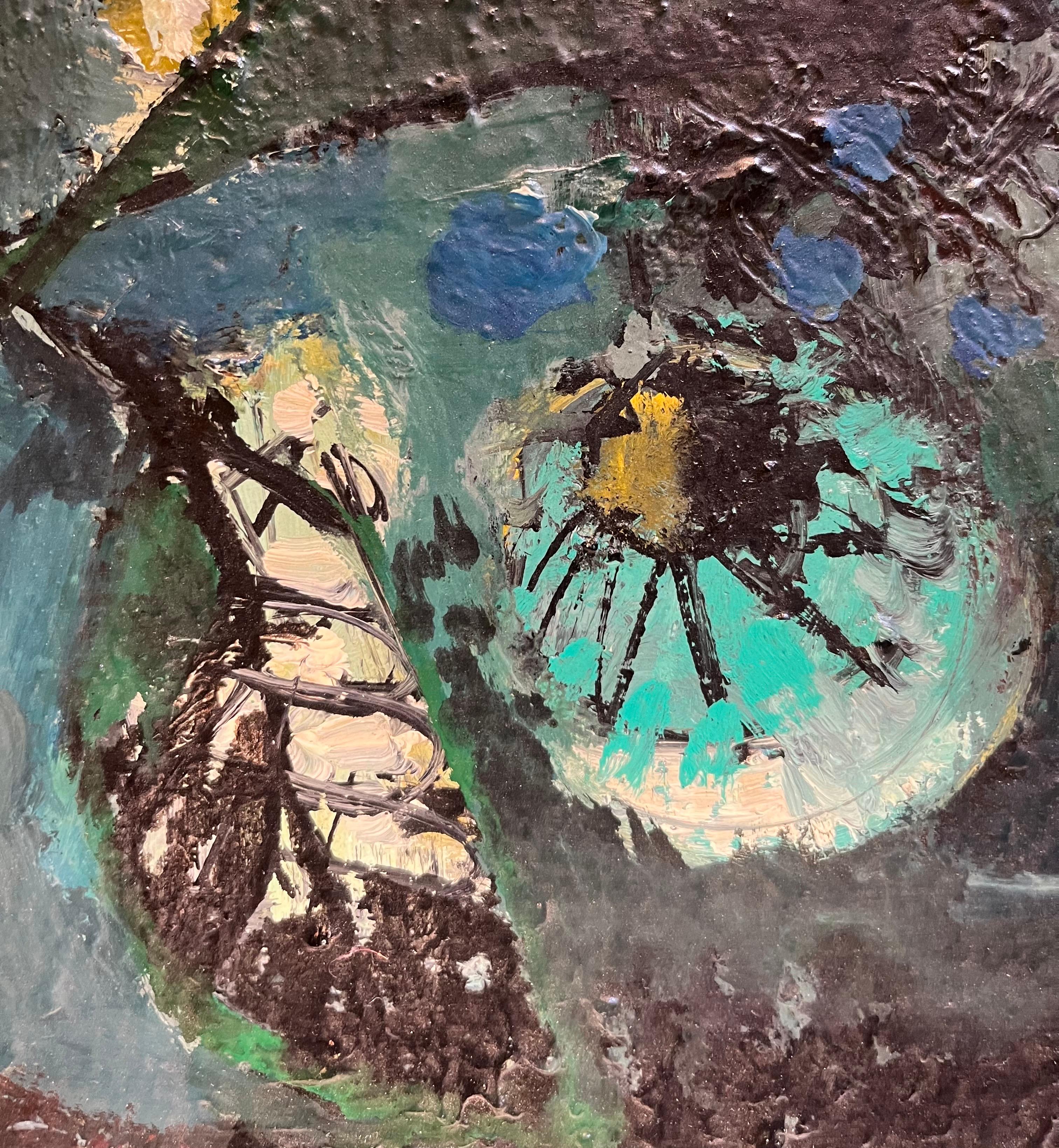 Still Life N°2 by Frank Chabry - Oil on Canvas - 46x38 cm For Sale 1